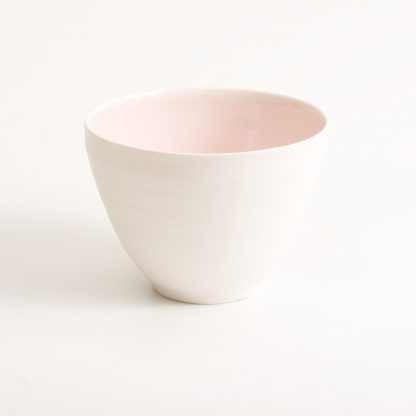 handmade porcelain- bowl - pink- tableware- dinnerware-