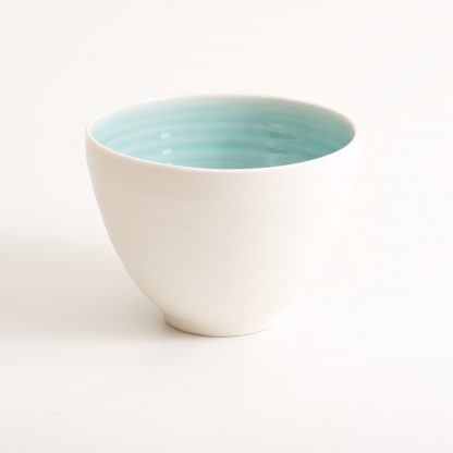 handmade porcelain- bowl - turquoise- tableware- dinnerware-