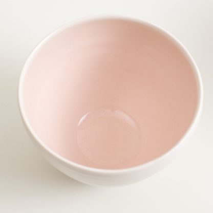 Linda Bloomfield handmade porcelain bowl - pink
