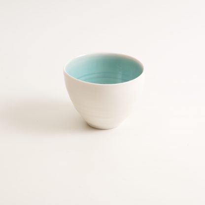 Linda Bloomfield handmade porcelain bowl - turquoise