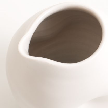 handmade porcelain- dimpled pourer- tableware- grey