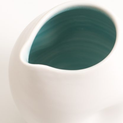 handmade porcelain- dimpled pourer- tableware- turquoise
