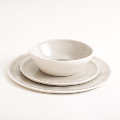dinnerware-tableware- handmade- porcelain -dinner service- grey- porcelain-