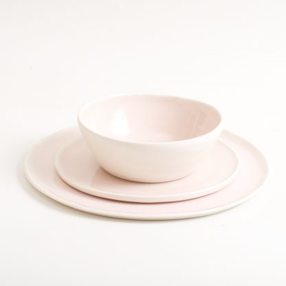 dinnerware-tableware- handmade- porcelain -dinner service- pink- porcelain-