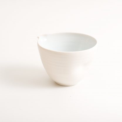 handmade porcelain- nesting bowls- set- baking -cooking -tableware - pouring bowl- blue