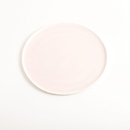 handmade porcelain- dinnerware- tableware- pink plate