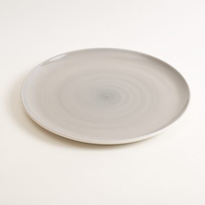 dinnerware- plate- tableware designer- porcelain designer- porcelain plate- made in china- grey plate