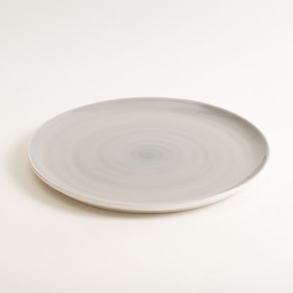 dinnerware- plate- tableware designer- porcelain designer- porcelain plate- made in china- grey plate