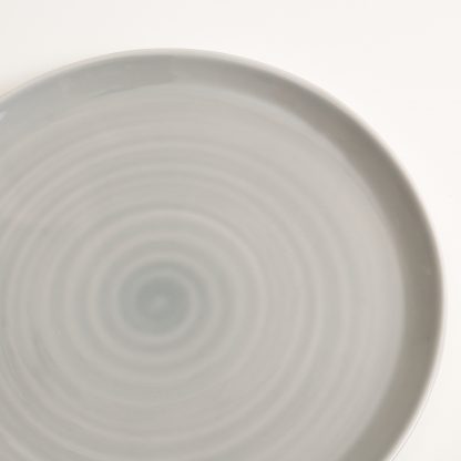 grey plate- tableware designer- porcelain designer- porcelain plate- made in china- grey dinnerware