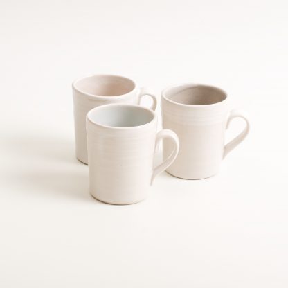 stoneware range- cafe tableware- pink interior- espresso cup- coffee- blue- grey