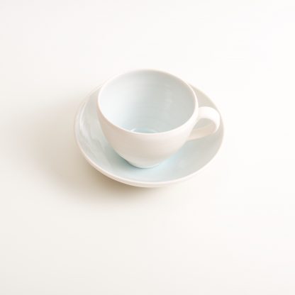 handmade porcelain- tableware- dinnerware- cup- saucer- tea- afternoon tea- coffee cup-blue