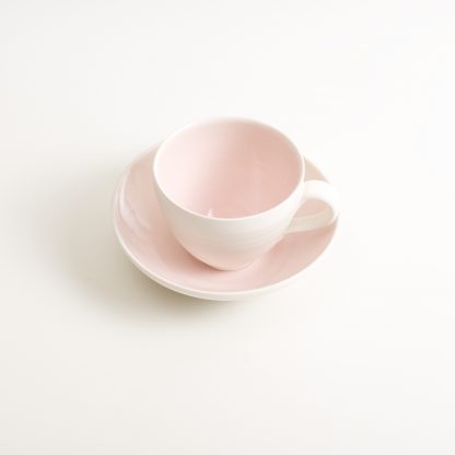 handmade porcelain- tableware- dinnerware- cup- saucer- tea- afternoon tea- coffee cup- pink