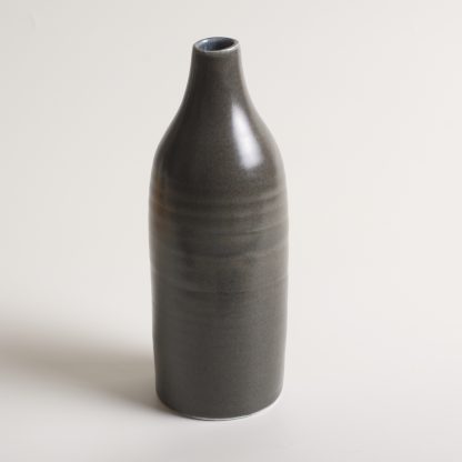 Linda Bloomfield handmade porcelain Morandi-inspired bottle - black