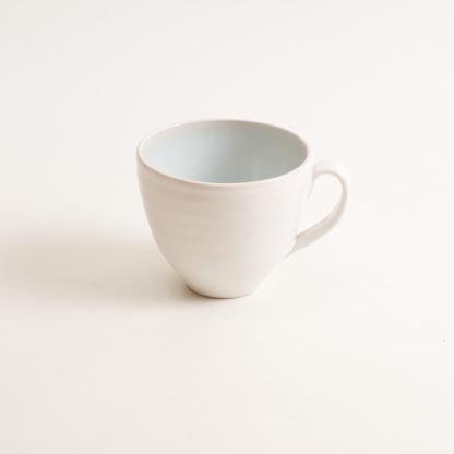 grayshott cup- coffee cup- tea cup- blue cup- cafe ware- cafe range stoneware collection