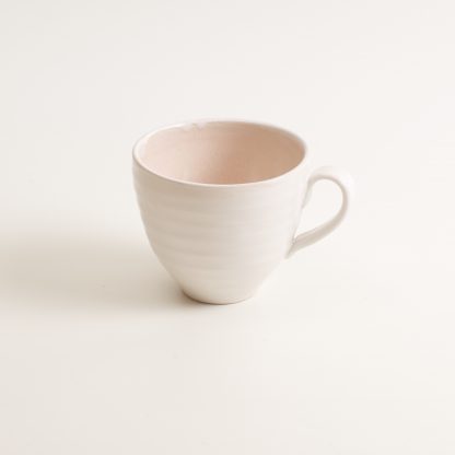 grayshott cup- coffee cup- tea cup- pink cup- stoneware range- cafeware