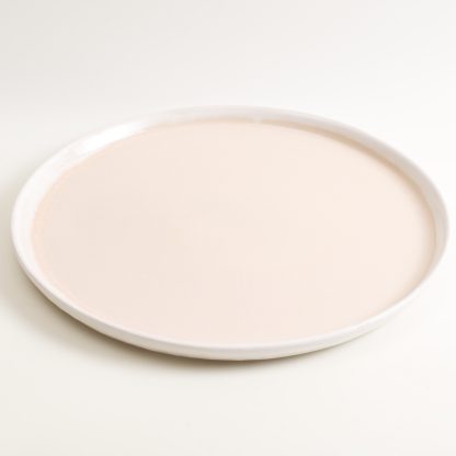 Linda Bloomfield large stoneware platter, plate - pink