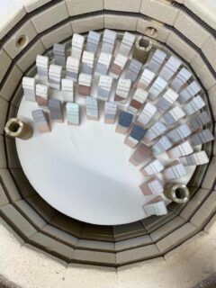 A lovely day eating cake and making glaze tests outside @the_ceramic_garden_ in Carshalton