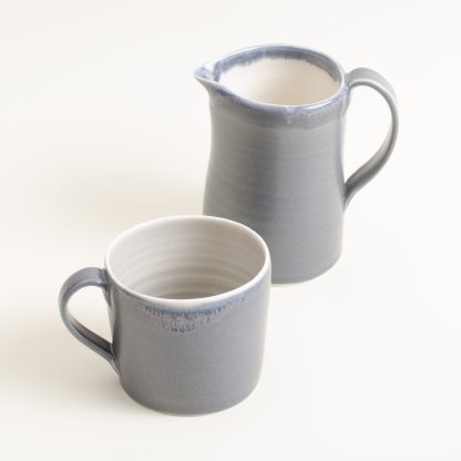 Handmade jug- black jug- porcelain jug- linda Bloomfield- porcelain mug