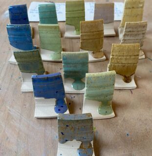 Some lovely results from the glaze workshop @coombefarmstudios 
Thank you Lara for hosting and thank you to everyone who came on the workshop. It was a great weekend.