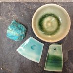 copper oxide glazes and chrysocolla