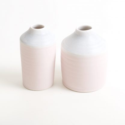 Linda Bloomfield two=tone bottles pink and grey