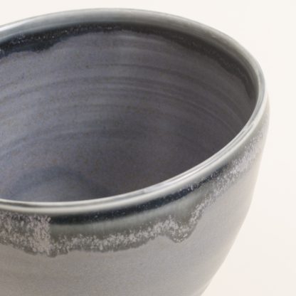 Handmade Porcelain Bowl- black glaze- linda bloomfield- tableware