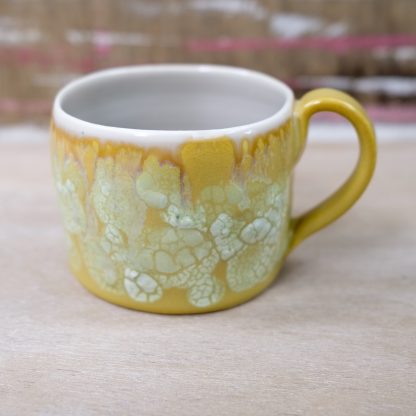lichen glazed mustard mug