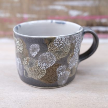 lichen glazed mug black