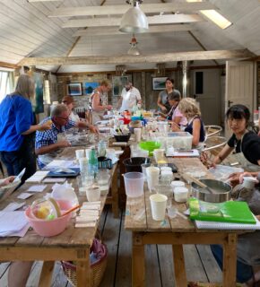 Lovely day at @thefarnhampottery @clay_at_thefarnhampottery teaching a glaze workshop
