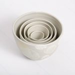 grey lichen nesting bowls