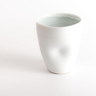 wood-fired porcelain dimpled cup