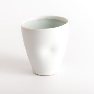 wood-fired porcelain dimpled cup