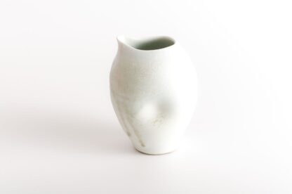 wood-fired porcelain dimpled pouring jug