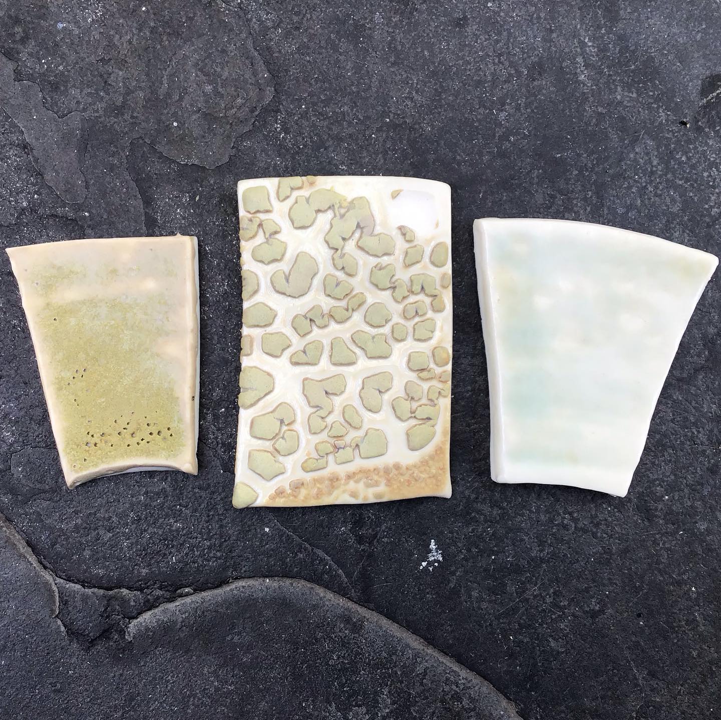 Linda Bloomfield porcelain tableware, ceramic art, technical glaze