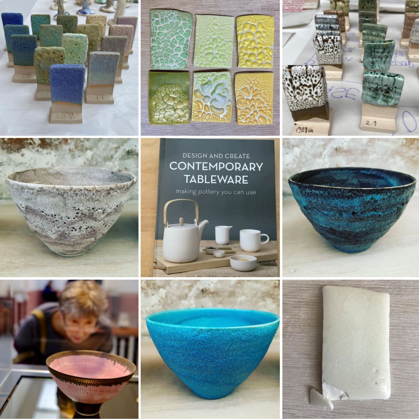 Linda Bloomfield porcelain tableware, ceramic art, technical glaze courses and books Linda