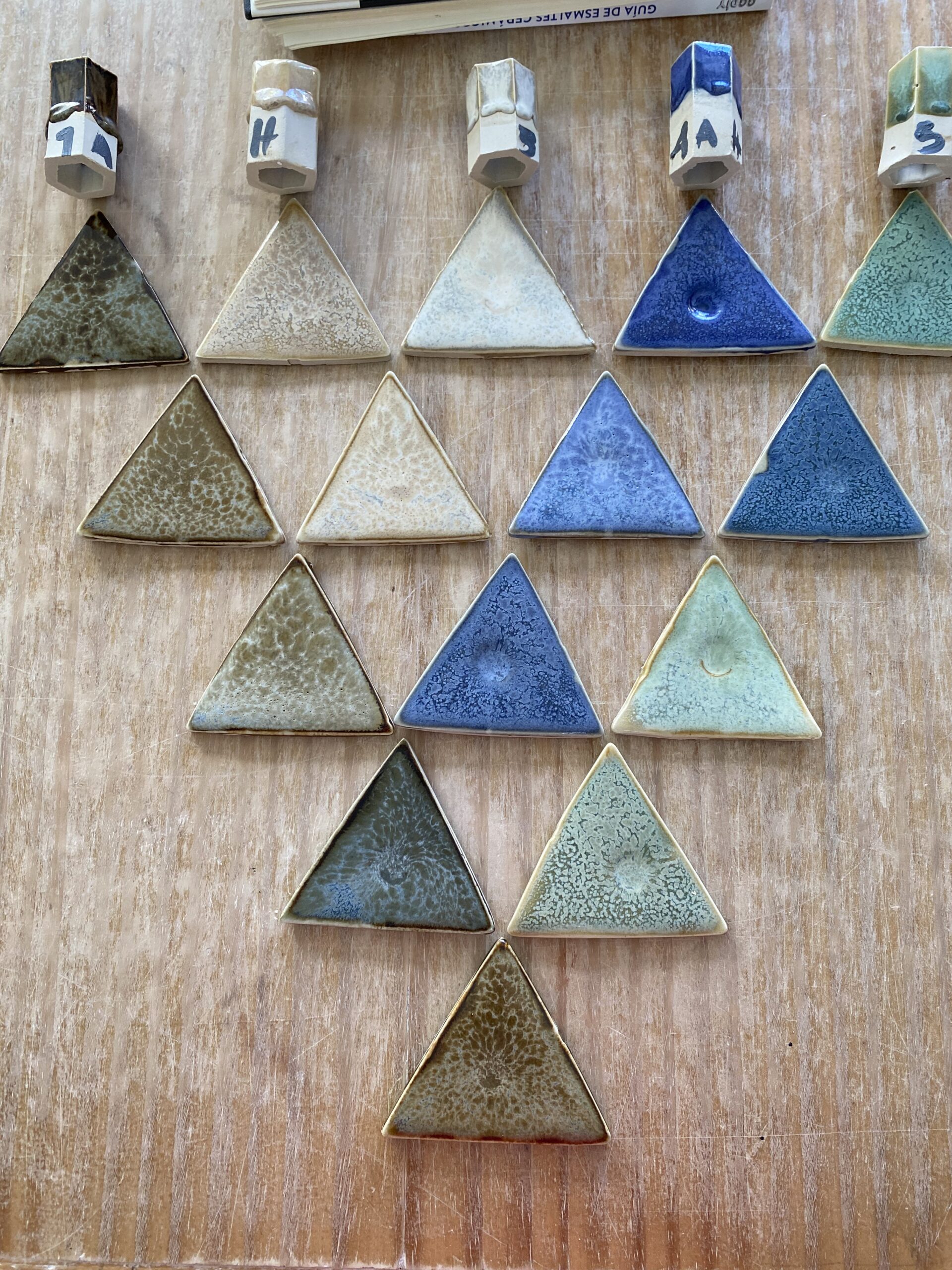 Glaze test colour blend