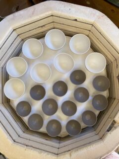 Kiln opening today. Bowls for an order and some colourful pieces for an upcoming project with #askewroadartsfestival