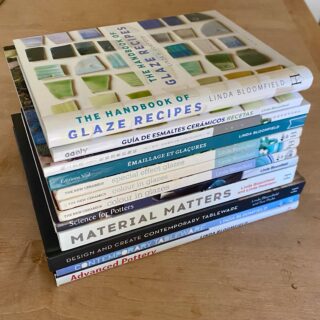 I love writing pottery books. I learn a lot during the researching and experimenting stages and then pass on what I’ve learned. It’s really important to document and pass on knowledge so that others can learn from it.

Since my first book was published in 2011, I’ve written 8 more books (with the help of 2 coauthors), they’ve been translated into 3 different languages and I’ve sold over 50,000 books. The three glaze books are the most popular: Colour in Glazes, Special Effect Glazes and The Handbook of Glaze Recipes.

Thank you to my lovely coauthors @suepryke for Contemporary Tableware and @swansonstudii for Material Matters and to my husband @drhenryb for diagrams @diagramsbyhenry and proofreading.

Thank you to my publishers @herbert.press @bloomsburypublishing and @ceramicartsnetwork @acersnews for supporting me.

My next book will be Emmanuel Cooper Glazes, coming out in January 2027.